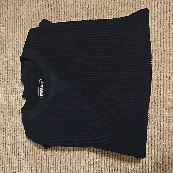 Express Navy Blue Sweater - Picture 1 of 4
